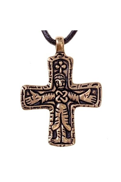 Gotland Viking cross jewel, bronze