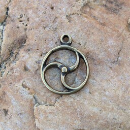 Celtic sun amulet, bronze