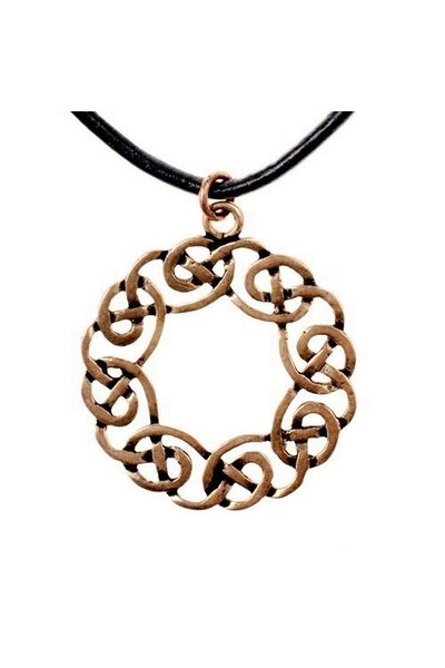 Amulet Celtic wreath, bronze
