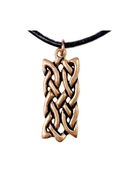 Pendant Celtic rectangular knot motif, bronze
