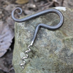 Hand-forged iron corkscrew