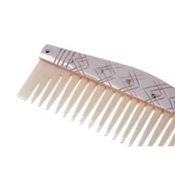 Bone Viking comb with stylized motifs