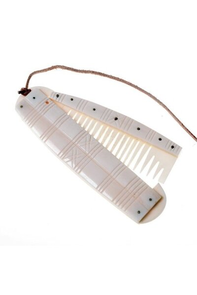 Viking comb Birka with holder