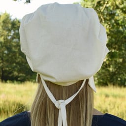 Pleated cap Amsterdam, natural