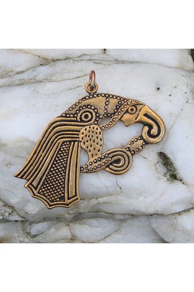 Germanic raven amulet
