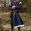 Medieval surcoat Rodrick, blue-natural