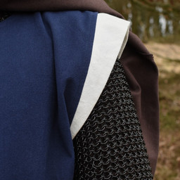 Medieval surcoat Rodrick, blue-natural