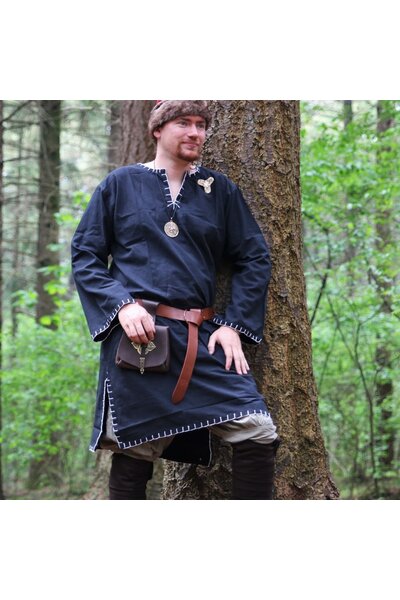Tunic with authentic lining, black