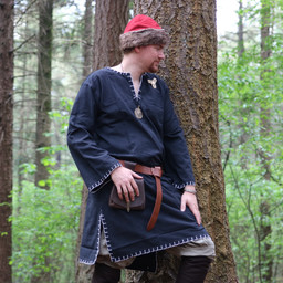 Historical tunic with authentic lining, black