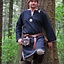 Historical tunic with authentic lining, black