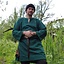 Historical tunic with authentic lining, green