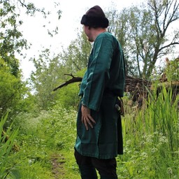 Historical tunic with authentic lining, green