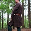 Historical tunic with authentic lining, dark brown