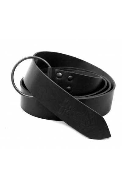 Belt with Thor's hammer, black