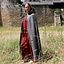 Medieval cloak with hood, grey