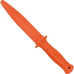 Rubber training dagger orange, hard