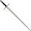 Hand-and-a-half sword Alessio, battle-ready (blunt 3 mm) with scabbard