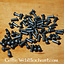 Steel rivets 4 mm, 12 mm long, set of 50