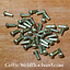 Brass rivets 4 mm, 10 mm long, set of 50