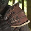 Leather Orc pauldron Uzgush, brown