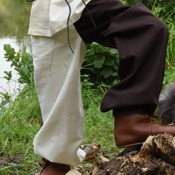 Kids trousers Asmund, brown-natural