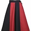 Girl skirt Loreena, black-red