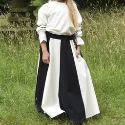 Girl skirt Loreena, black-naturel