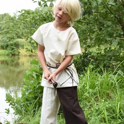 Kids tunic Ivar, short-sleeved, natural