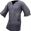 Hauberk with mid-length sleeves, mixed flat rings-round rivets, 8 mm