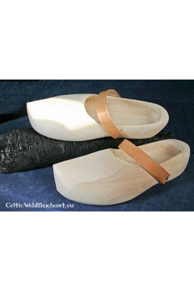 Clogs with leather band