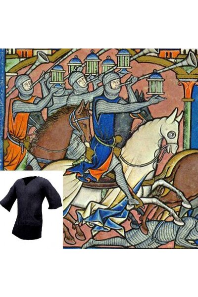 Haubergeon, black, unriveted 8 mm