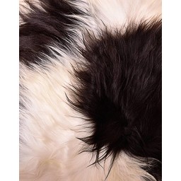 Nordic sheep skin black-white