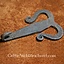 Hand forged Celtic belthook