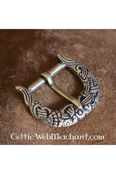 Borre-Jellinge style buckle gripping-beast