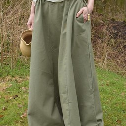 Medieval skirt Melisende, green