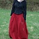 Medieval skirt Melisende, red