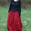 Medieval skirt Melisende, red