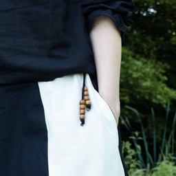 Medieval skirt Loreena, black-natural