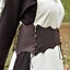 Leather corset belt Maerwynn, brown