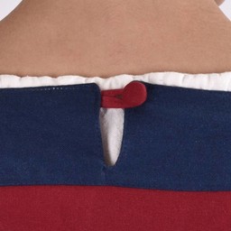 (Early) medieval dress Clotild, red-blue