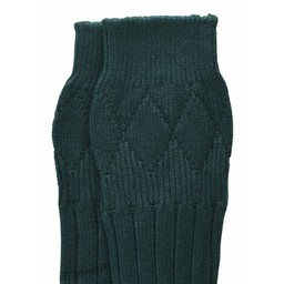 Socks for kilt, dark green