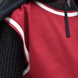 Medieval surcoat Rodrick, red-natural