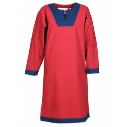 (Early) medieval tunic Clovis, red-blue