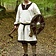 (Early) medieval tunic Clovis, natural-brown