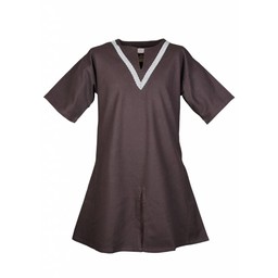 Birka tunic Knut, short sleeves, brown