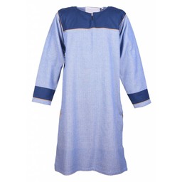 Thorsberg tunic herringbone motif, blue