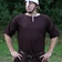 Ulfberth Viking tunic with short sleeves, brown, M, special offer!