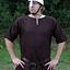 Viking tunic with short sleeves, brown, M, special offer!