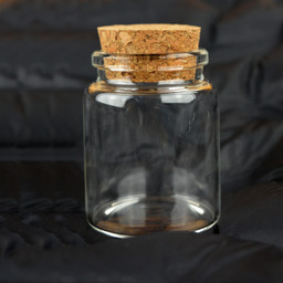 Round glass jar