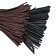 Leather lace brown,  100 cm